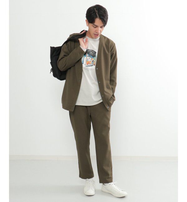 ikka「【イージーケア／シワ軽減】LANATEC アムンゼンカーディガン【セットアップ対応】」|シャツ・ブラウス|