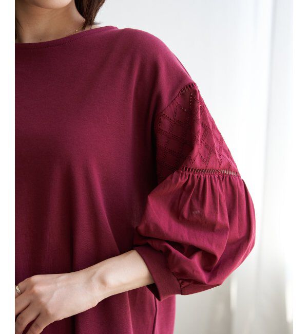 ikka「袖キカレース切り替えプルオーバー」|その他|