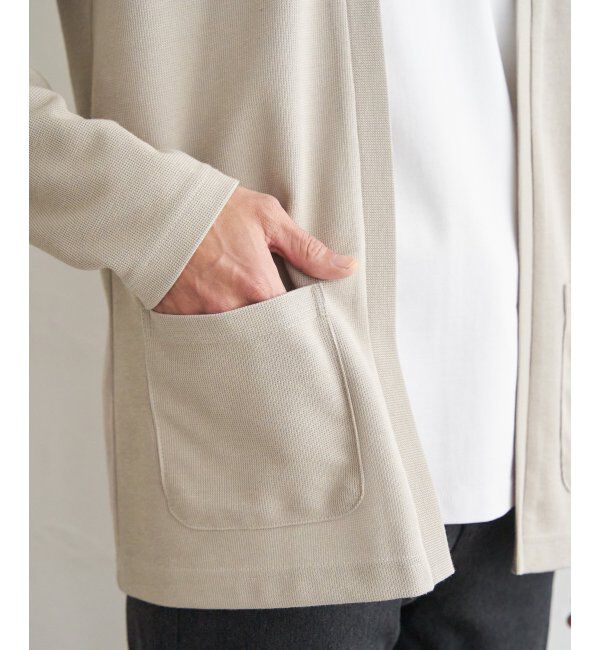 ikka「ＷフェイスＤＲＹカノコカーデ」|カーディガン|