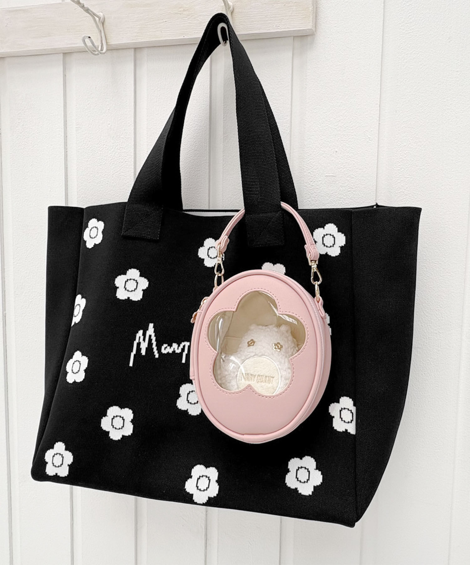 MARY QUANT「デイジークリアフレーム フェイバリットポーチ」|ポーチ|