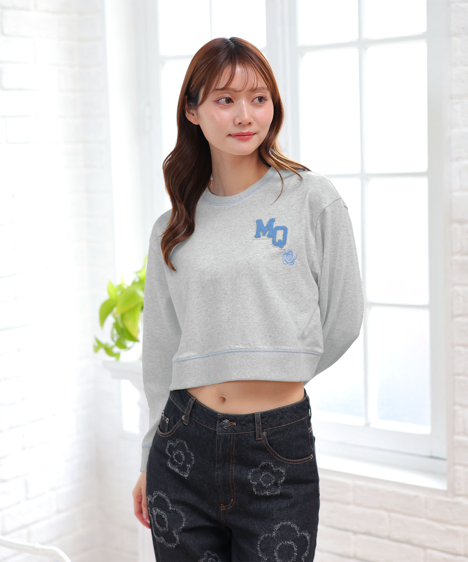 MARY QUANT「ベースボールデザイン プルオーバー」|プルオーバー|グレー