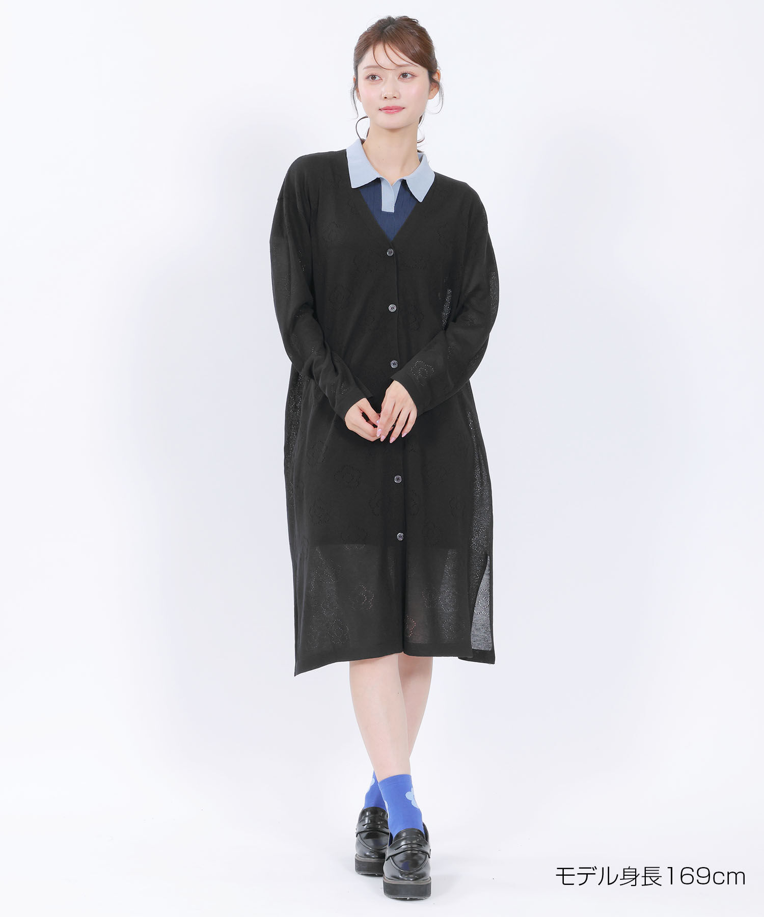 MARY QUANT「アイレットデイジーロング カーディガン」|カーディガン|