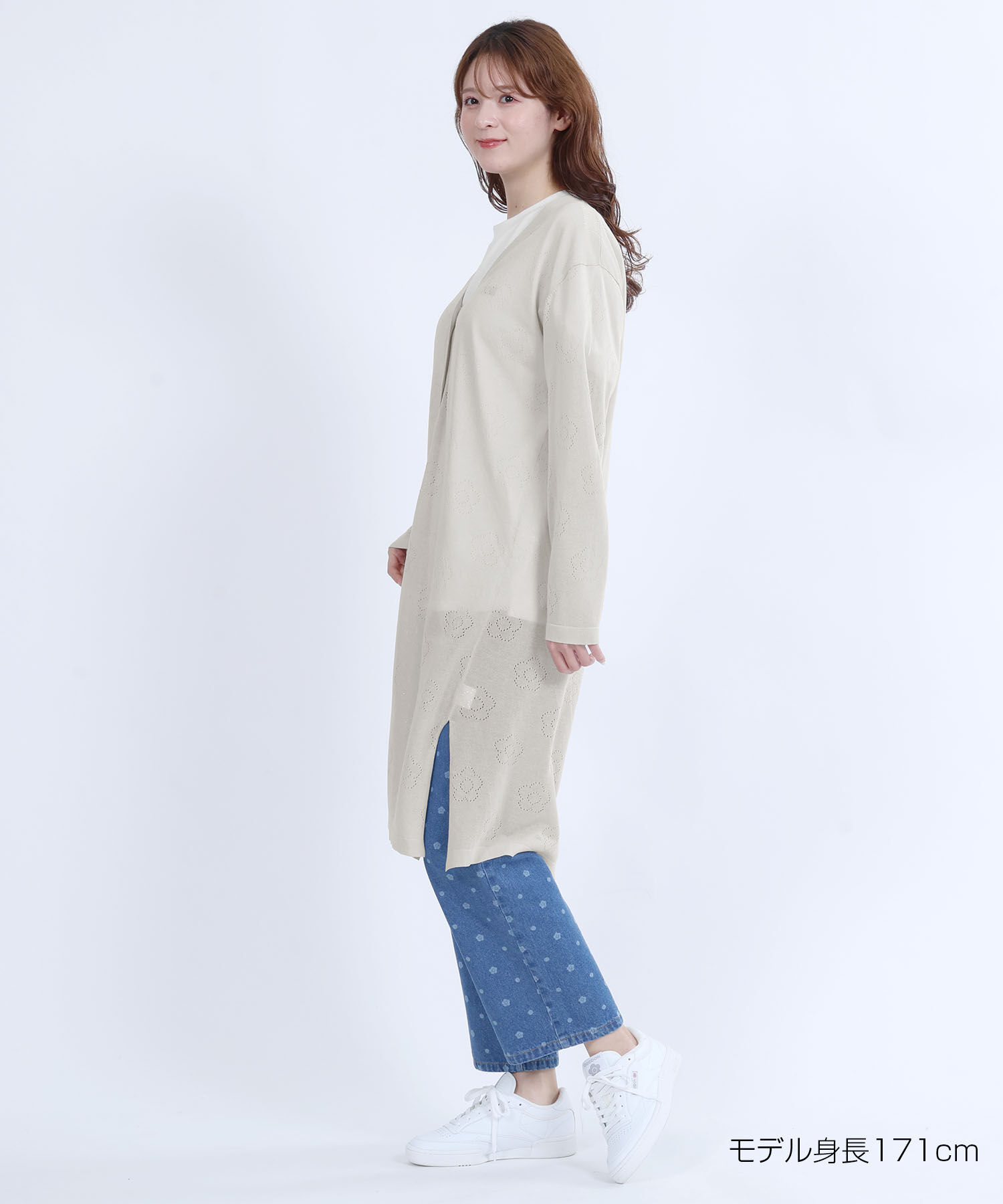 MARY QUANT「アイレットデイジーロング カーディガン」|カーディガン|