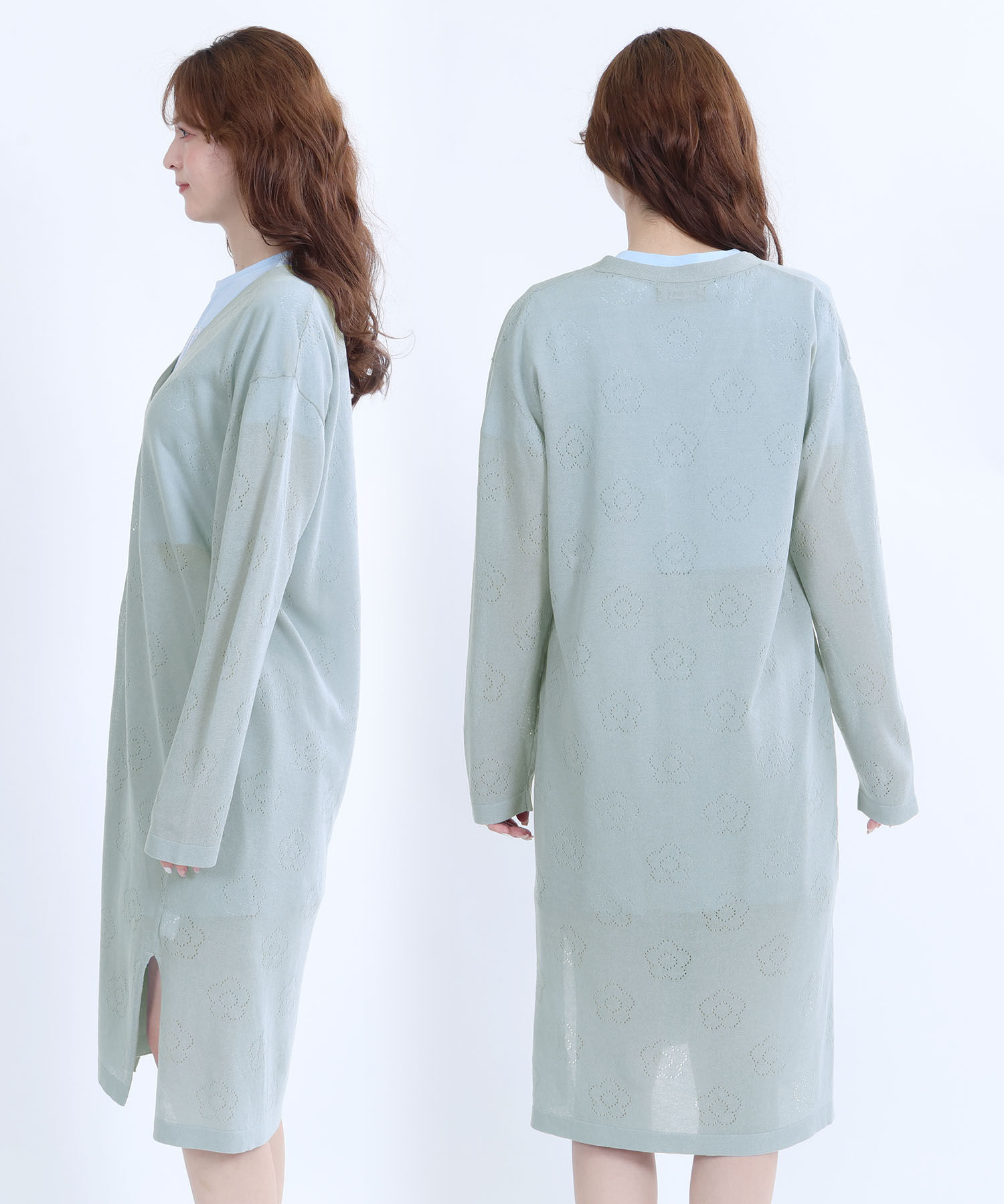 MARY QUANT「アイレットデイジーロング カーディガン」|カーディガン|