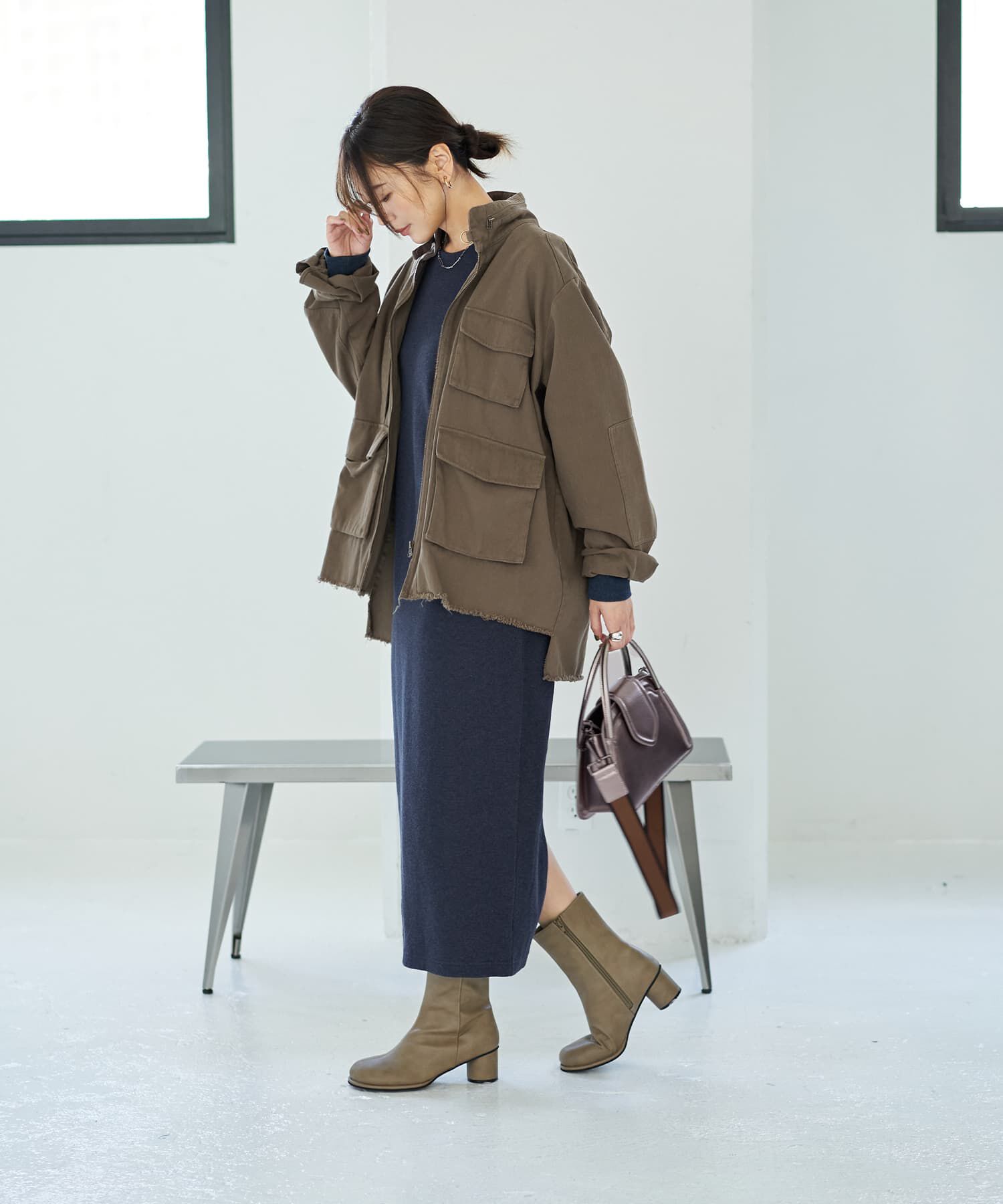 STYLE DELI「洗い加工ミリタリージャケット」|ミリタリージャケット|