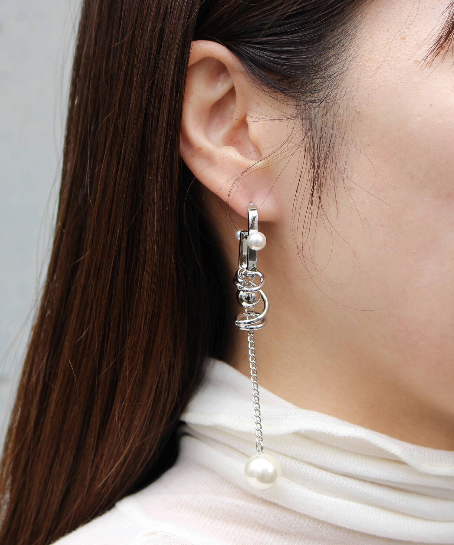 Phoebe+「【amplis】hereピアス シルバー」|ピアス|