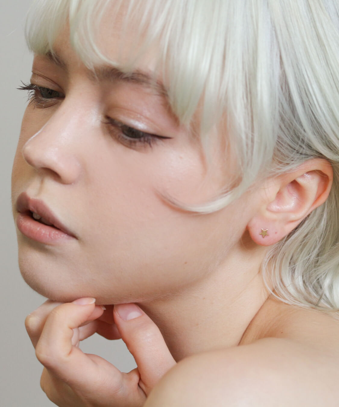  「ゴールド スター ピアス | K18」|ピアス|