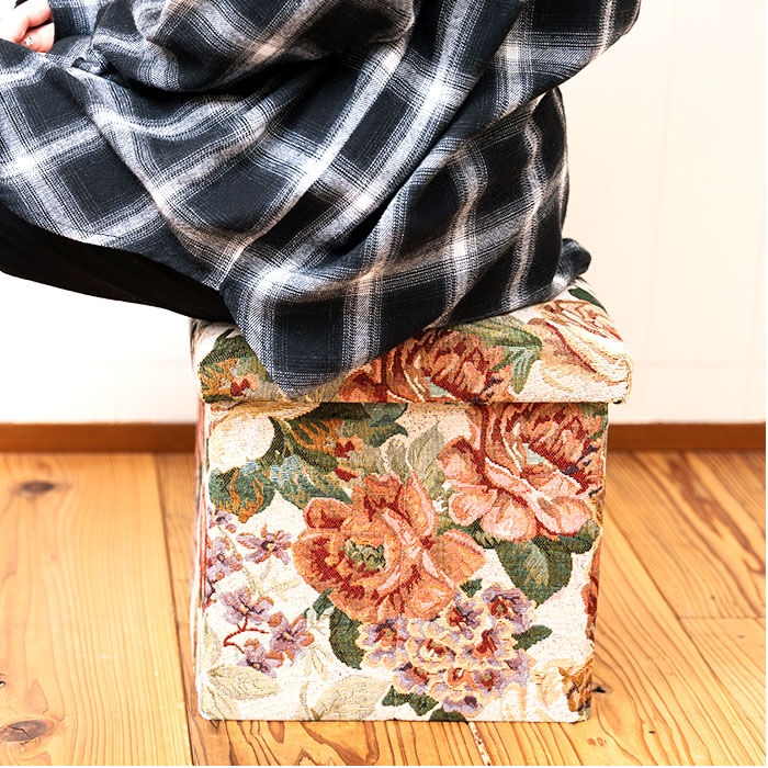 BACKYARD FAMILY「折りたたみ 収納 スツール 通販 収納ボックス 座れる 椅子 イス 折り畳みスツール」|その他|