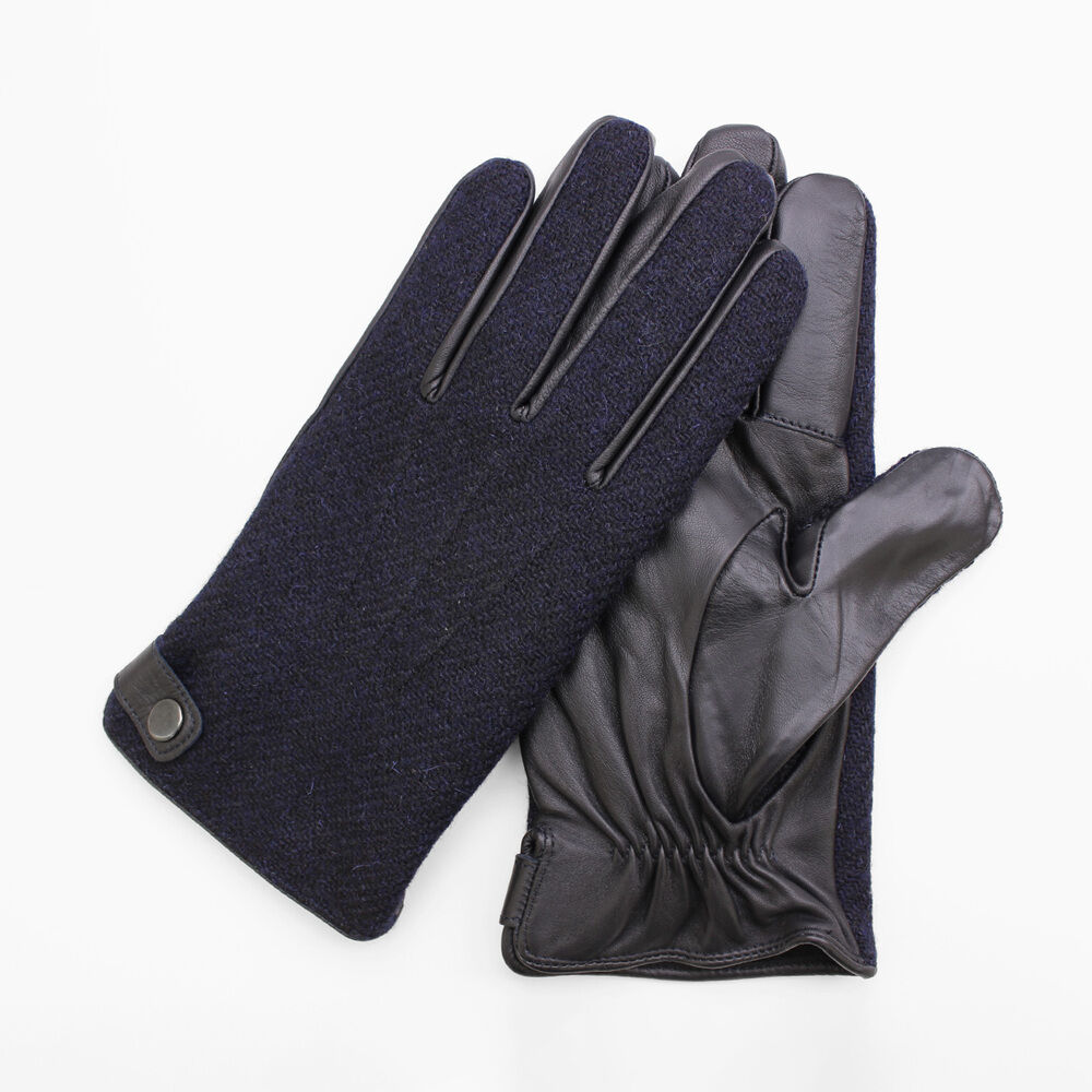 BACKYARD FAMILY「ハリスツイード 手袋 メンズ 通販 Harris Tweed グローブ スマートフォン対応」|手袋|ブルー2