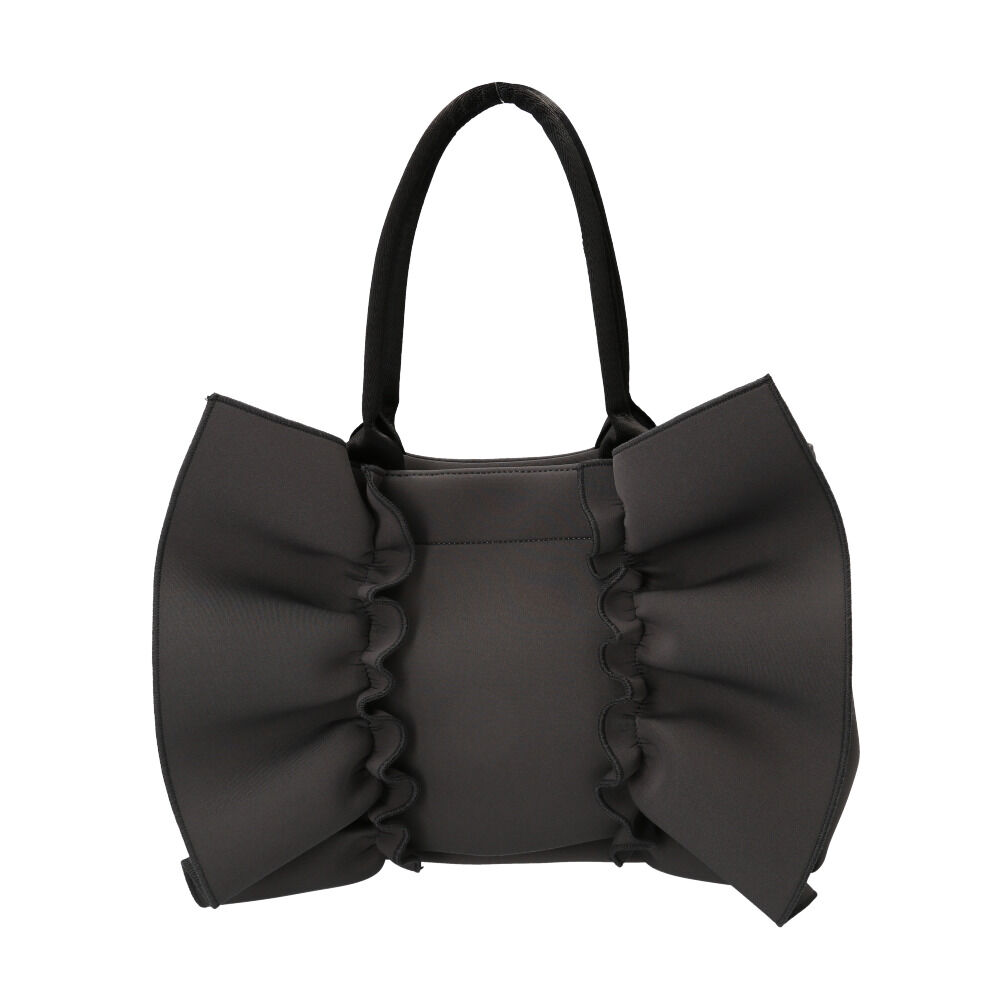 BACKYARD FAMILY「トートバッグ フリル 通販 pink trick ピンクトリック トート フリルバッグ」|トートバッグ|グレー1