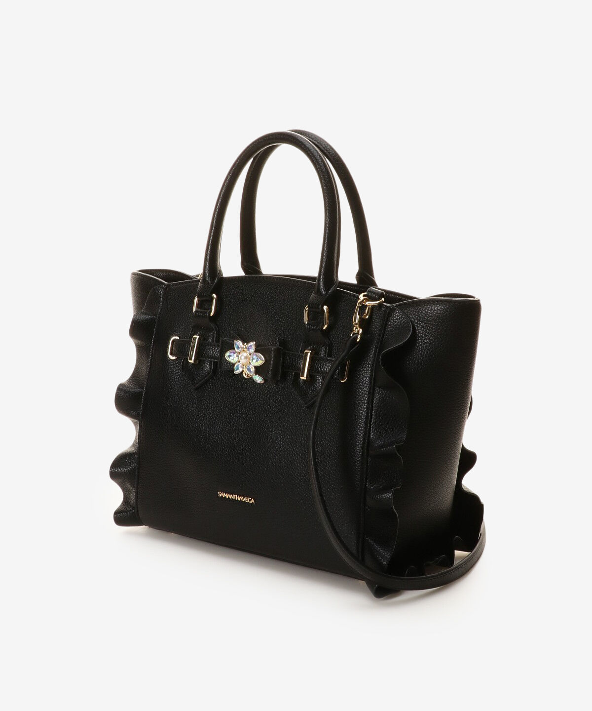 Samantha Vega「ビジューリボンフラッター(小)」|ハンドバッグ|