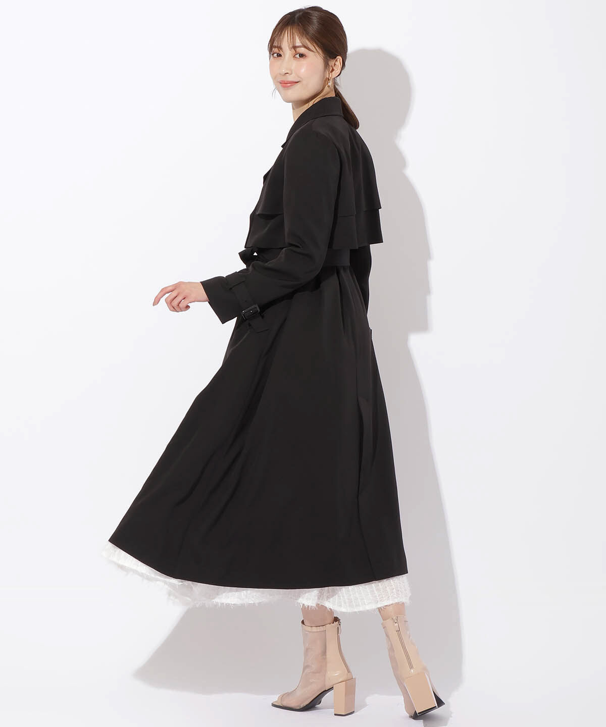 アンドクチュール「ManyWayトレンチコート」|トレンチコート|ブラック