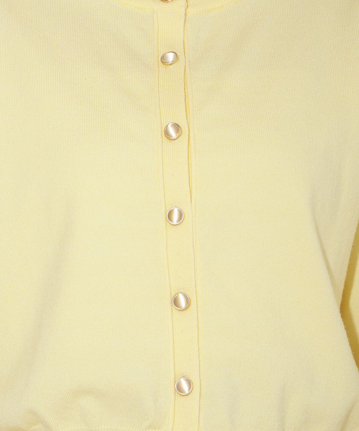 アンドクチュール「異素材リボンニットカーディガン」|カーディガン|