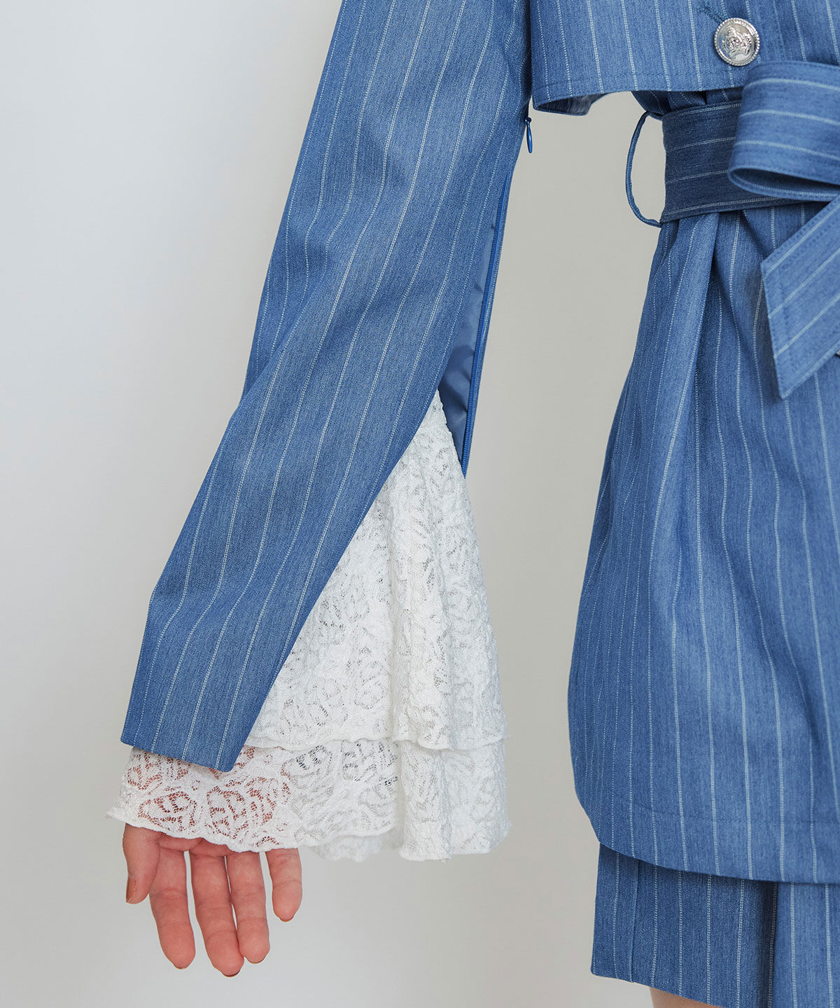 REDYAZEL「2WAYエンブレムボタンミドルトレンチコート」|トレンチコート|