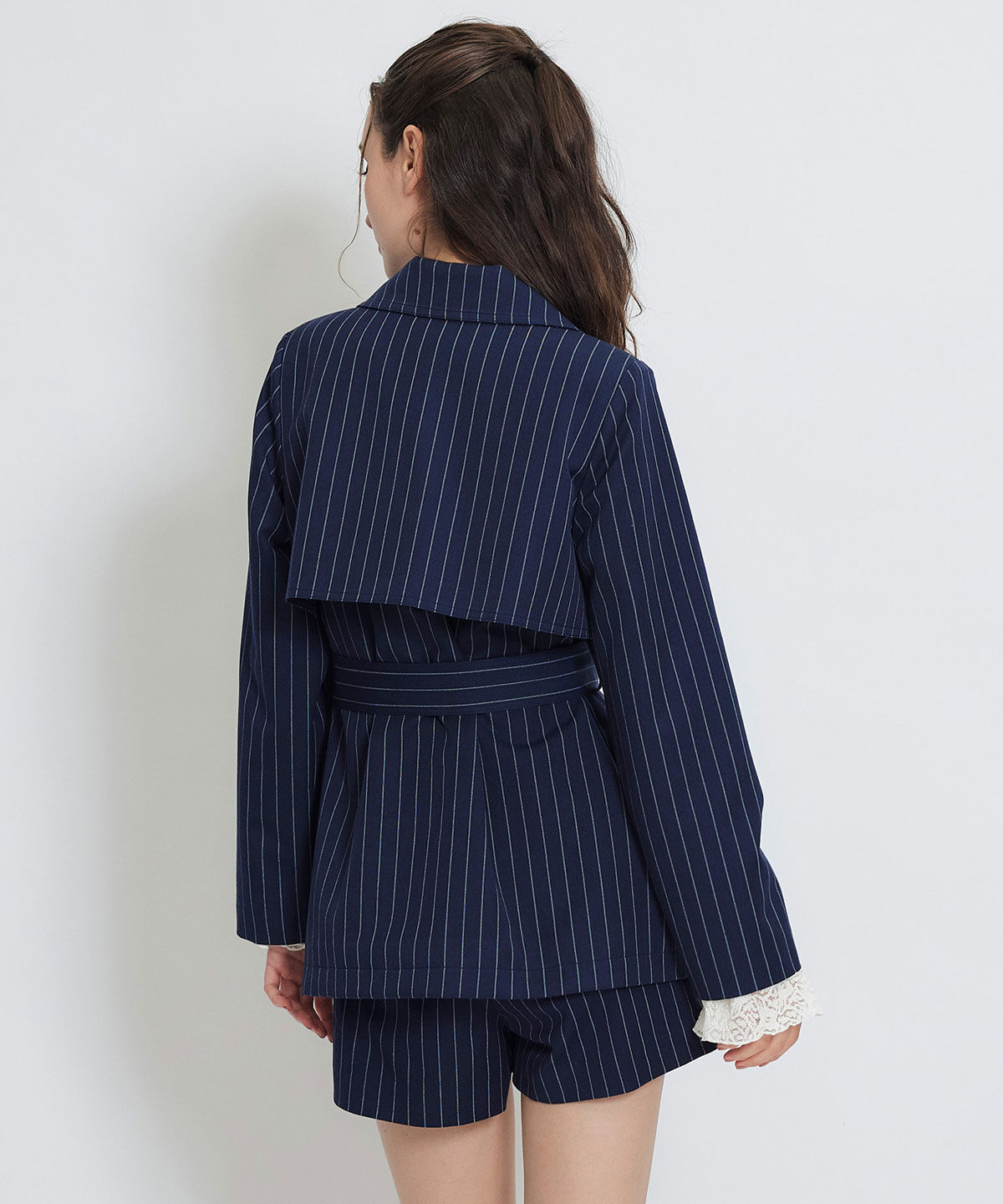 REDYAZEL「2WAYエンブレムボタンミドルトレンチコート」|トレンチコート|