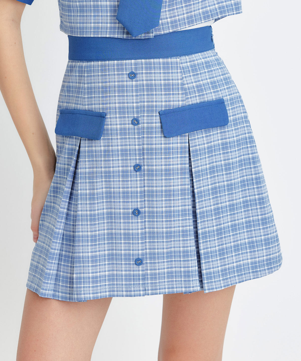 REDYAZEL「ﾌﾟﾚｯﾋﾟｰﾈｸﾀｲﾁｪｯｸﾌﾞﾗｳｽ&times;ﾌﾟﾘｰﾂﾐﾆｽｶｰﾄｾ  」|ワンピース|