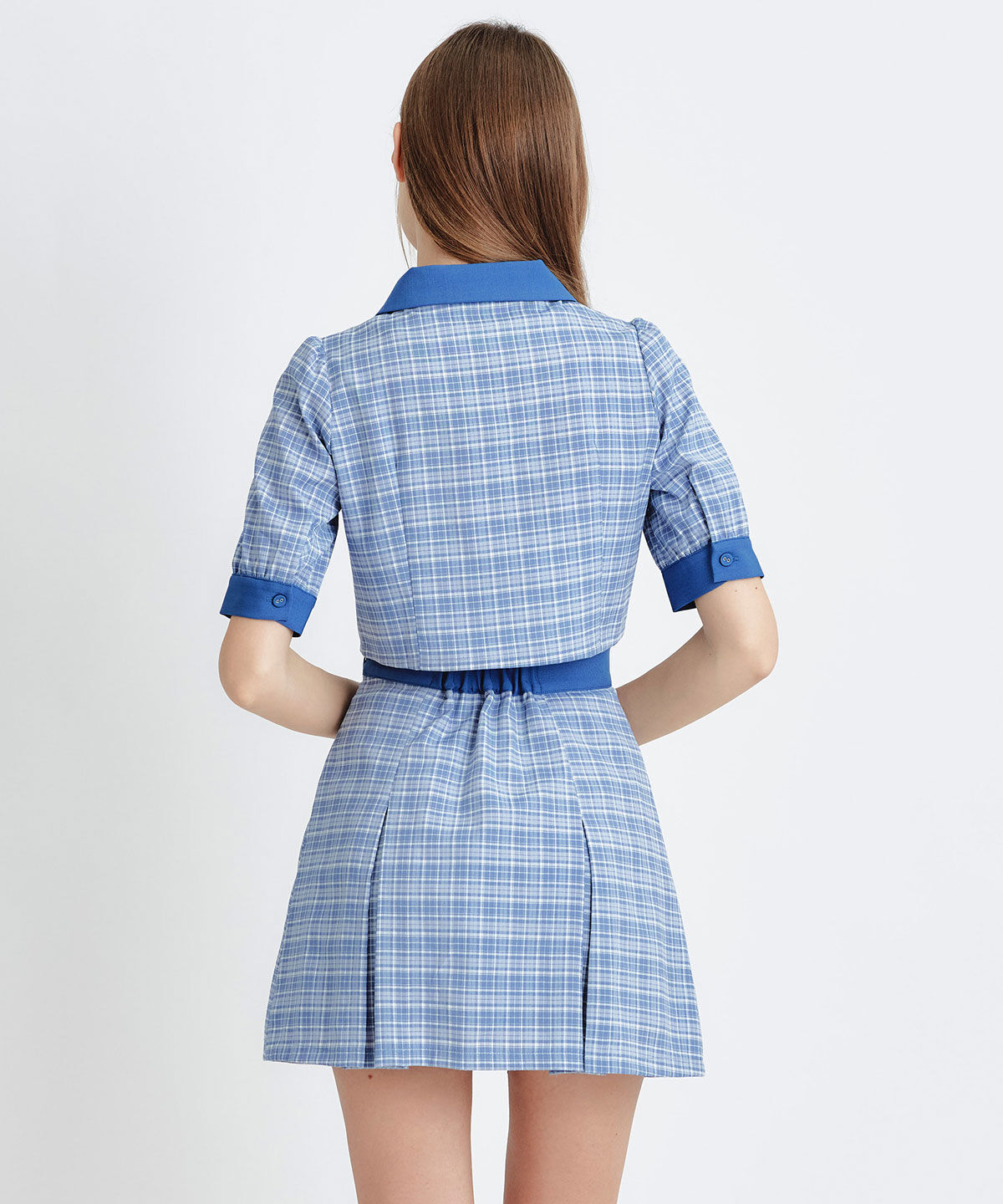 REDYAZEL「ﾌﾟﾚｯﾋﾟｰﾈｸﾀｲﾁｪｯｸﾌﾞﾗｳｽ&times;ﾌﾟﾘｰﾂﾐﾆｽｶｰﾄｾ  」|ワンピース|