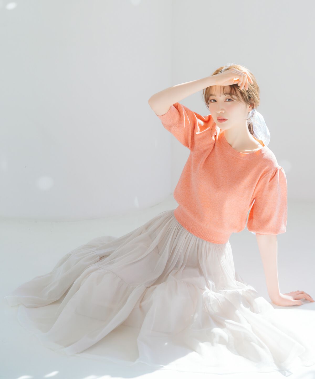 WILLSELECTION「ラメチュールボリュームスカート」|フレア|