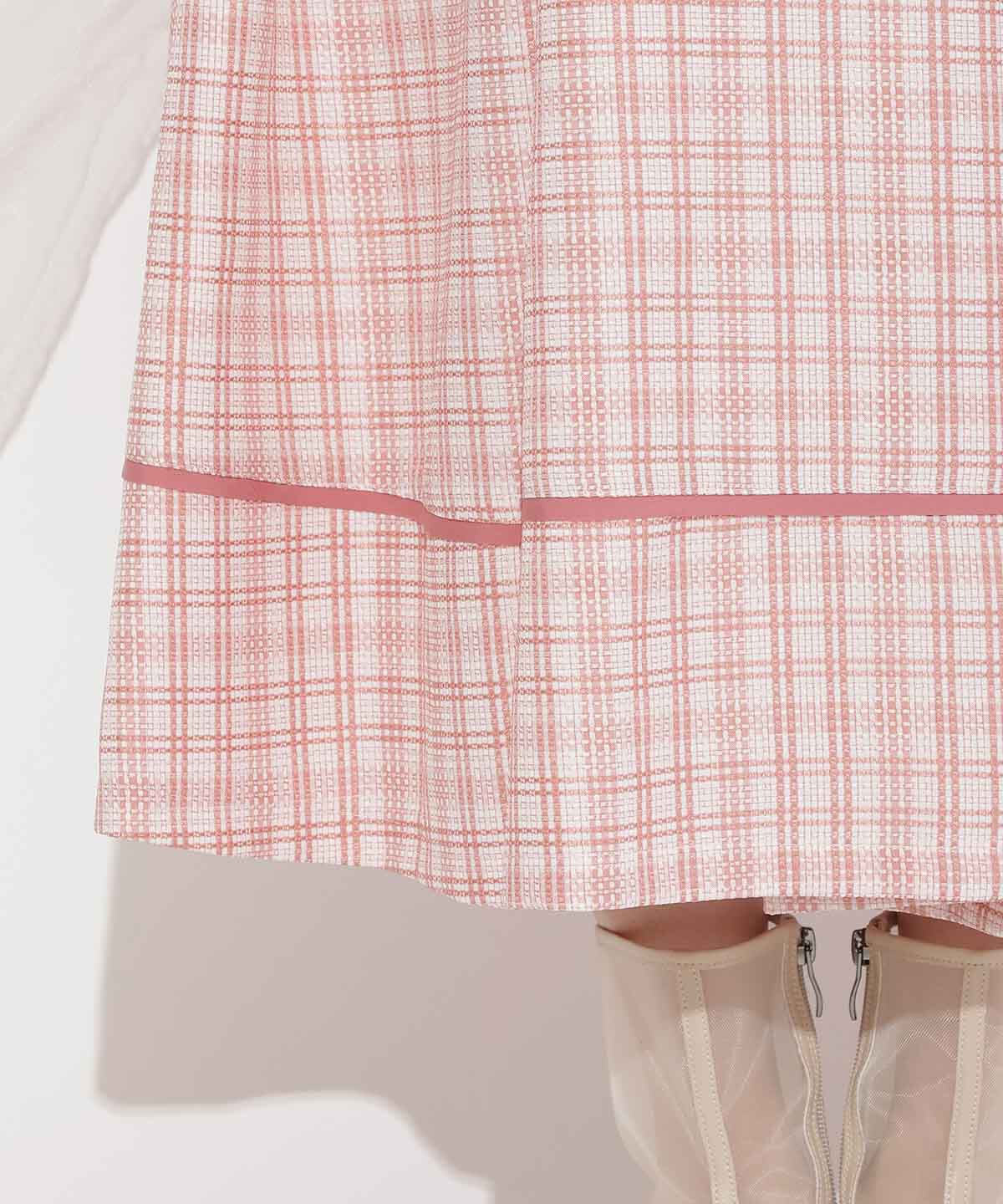 WILLSELECTION「パイピングデザインタックスカート」|フレア|