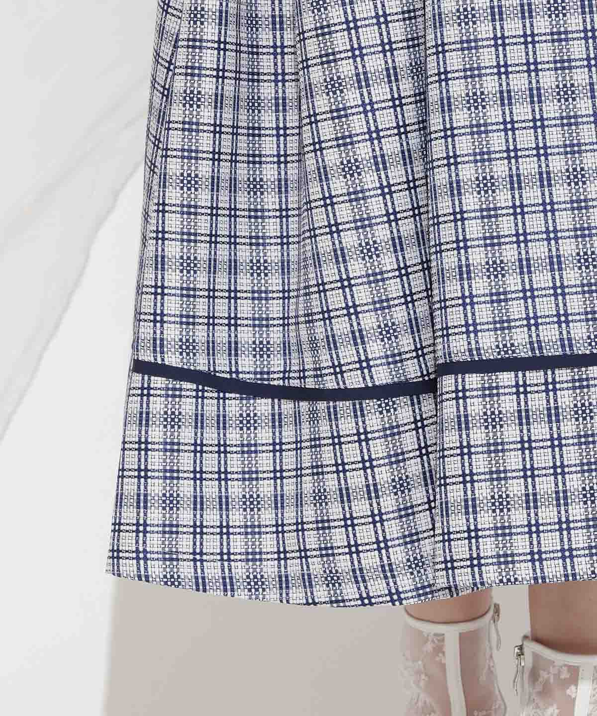 WILLSELECTION「パイピングデザインタックスカート」|フレア|