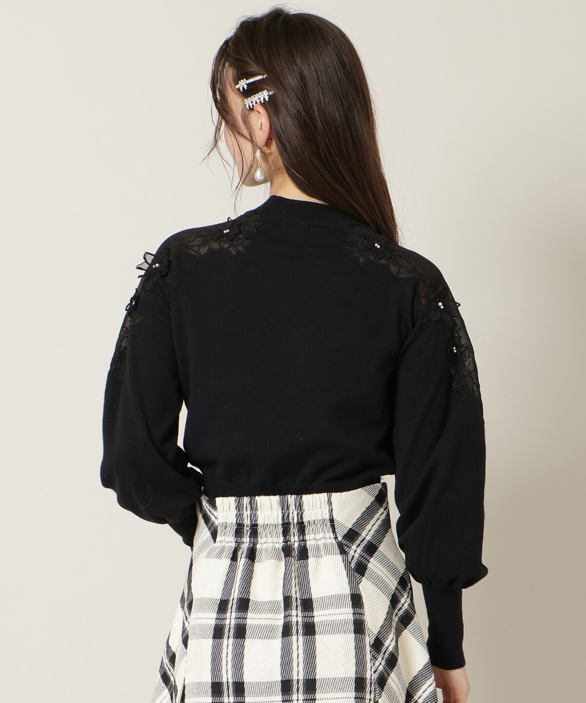 WILLSELECTION「ショルダーエンブロイダリーニット」|ニット・セーター|