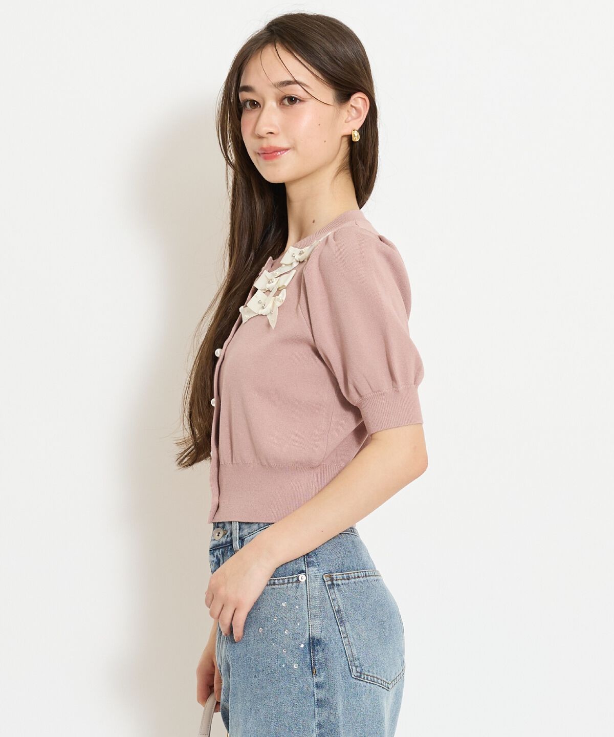 WILLSELECTION「リボンデコレーションカーディガン」|カーディガン|