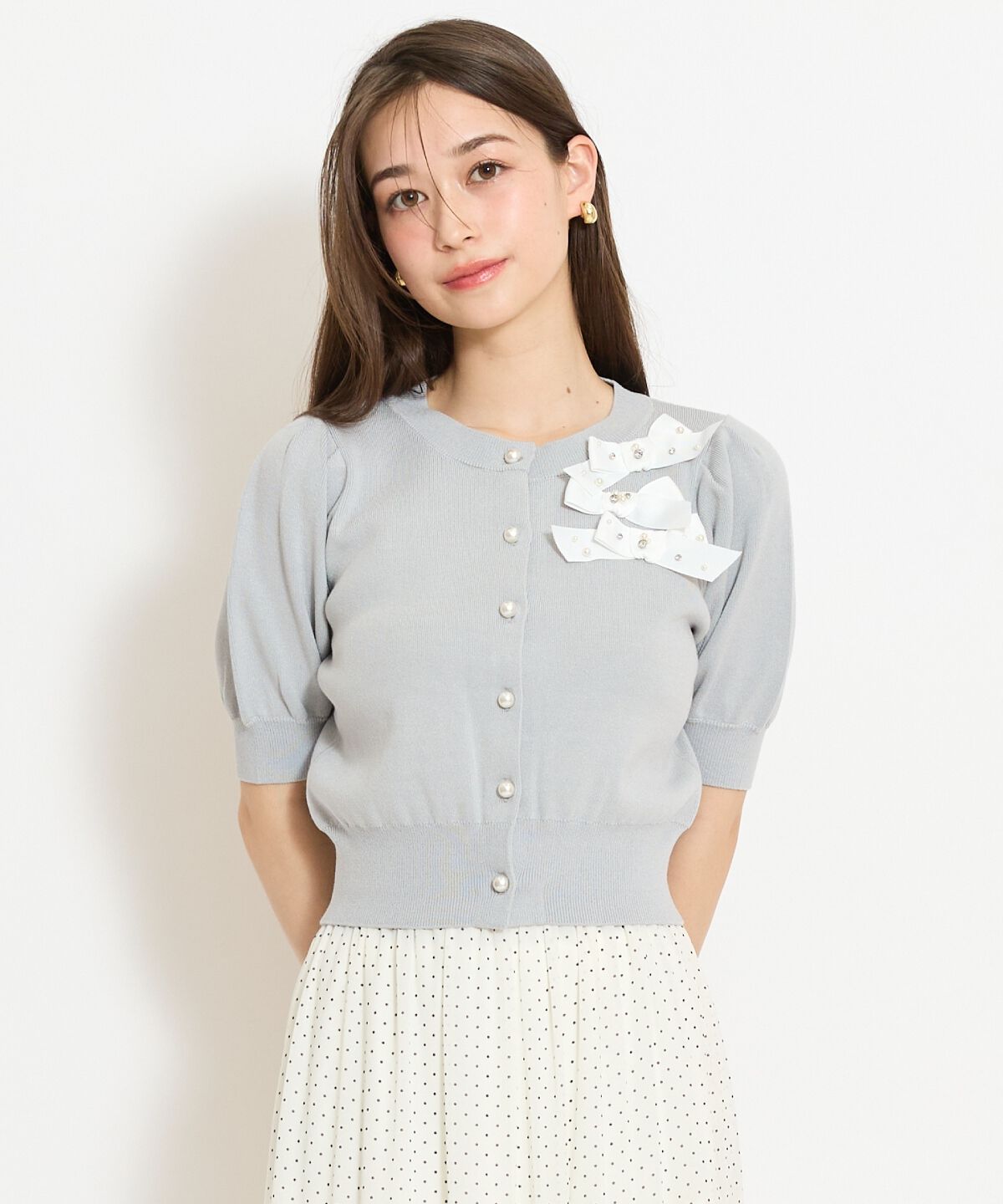 WILLSELECTION「リボンデコレーションカーディガン」|カーディガン|