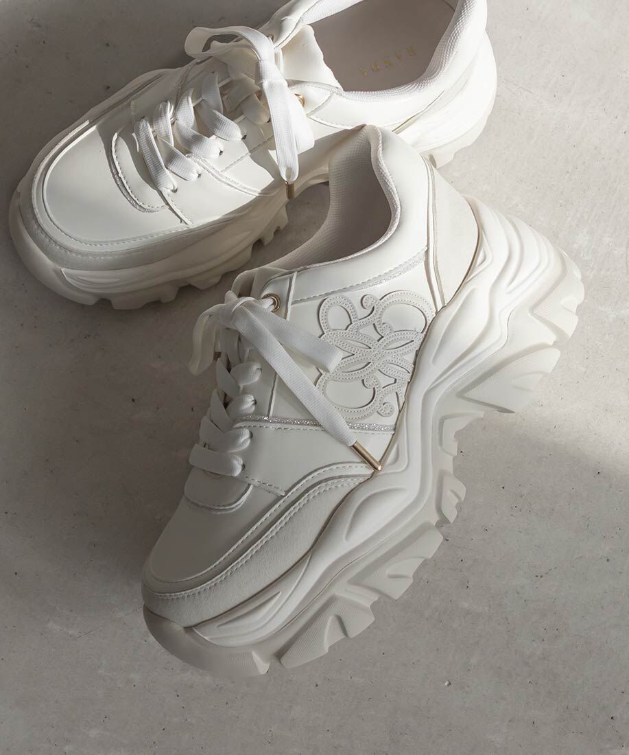  「モノグラムカッティングデザインスニーカー」|スニーカー|