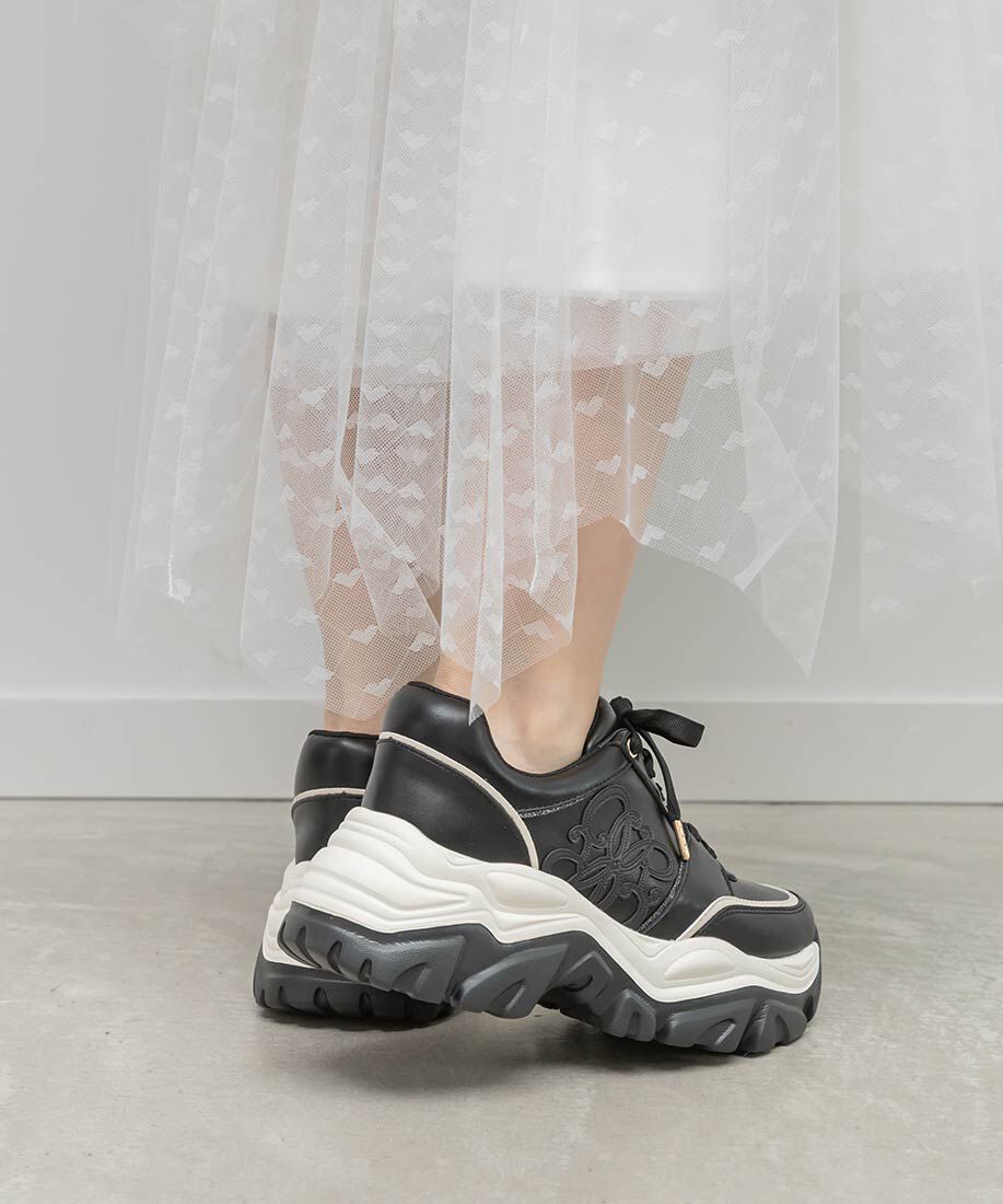  「モノグラムカッティングデザインスニーカー」|スニーカー|