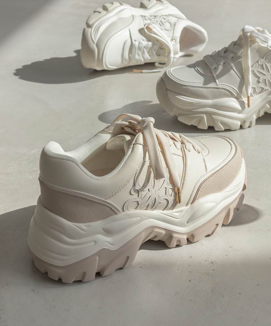  「モノグラムカッティングデザインスニーカー」|スニーカー|