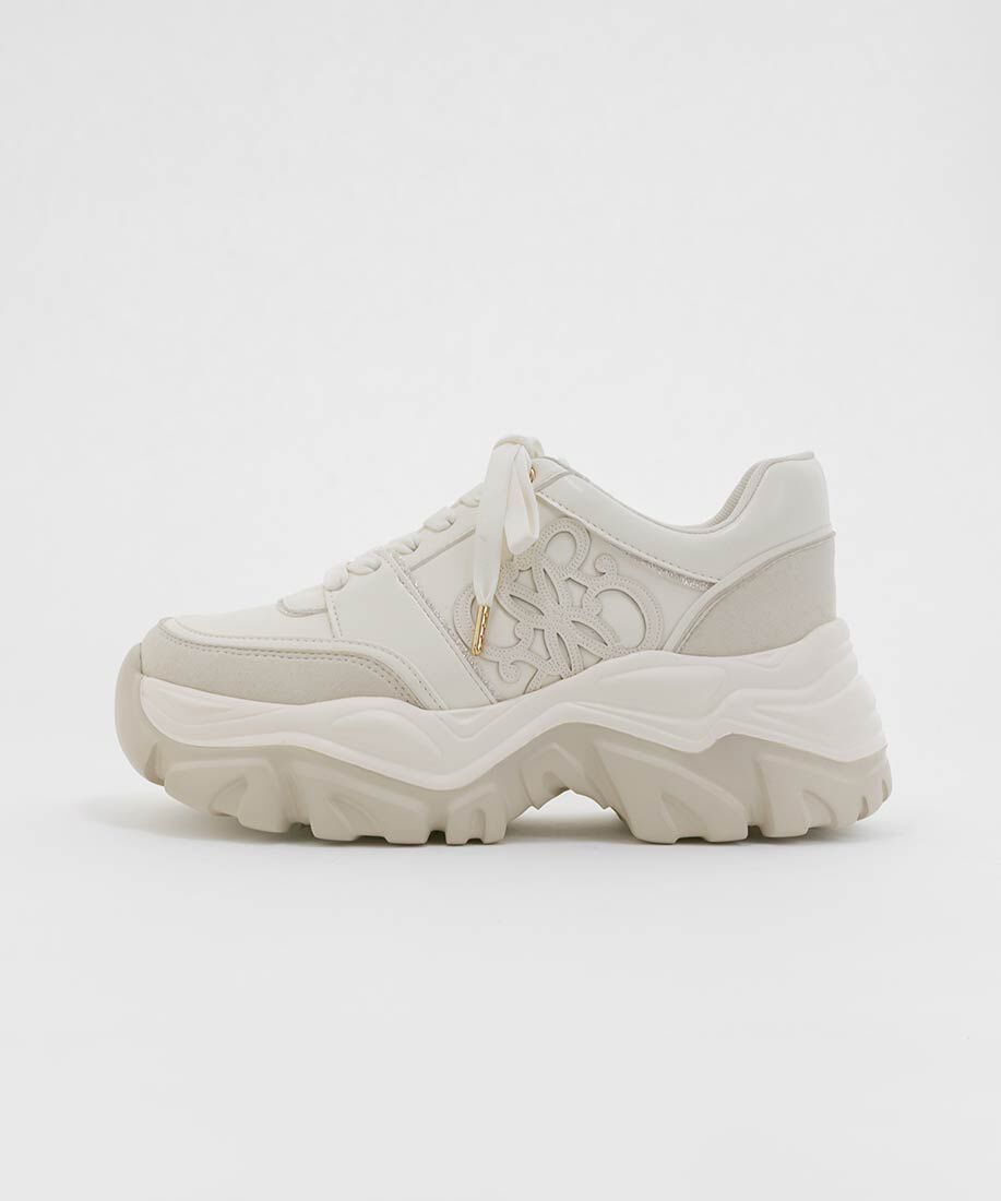  「モノグラムカッティングデザインスニーカー」|スニーカー|