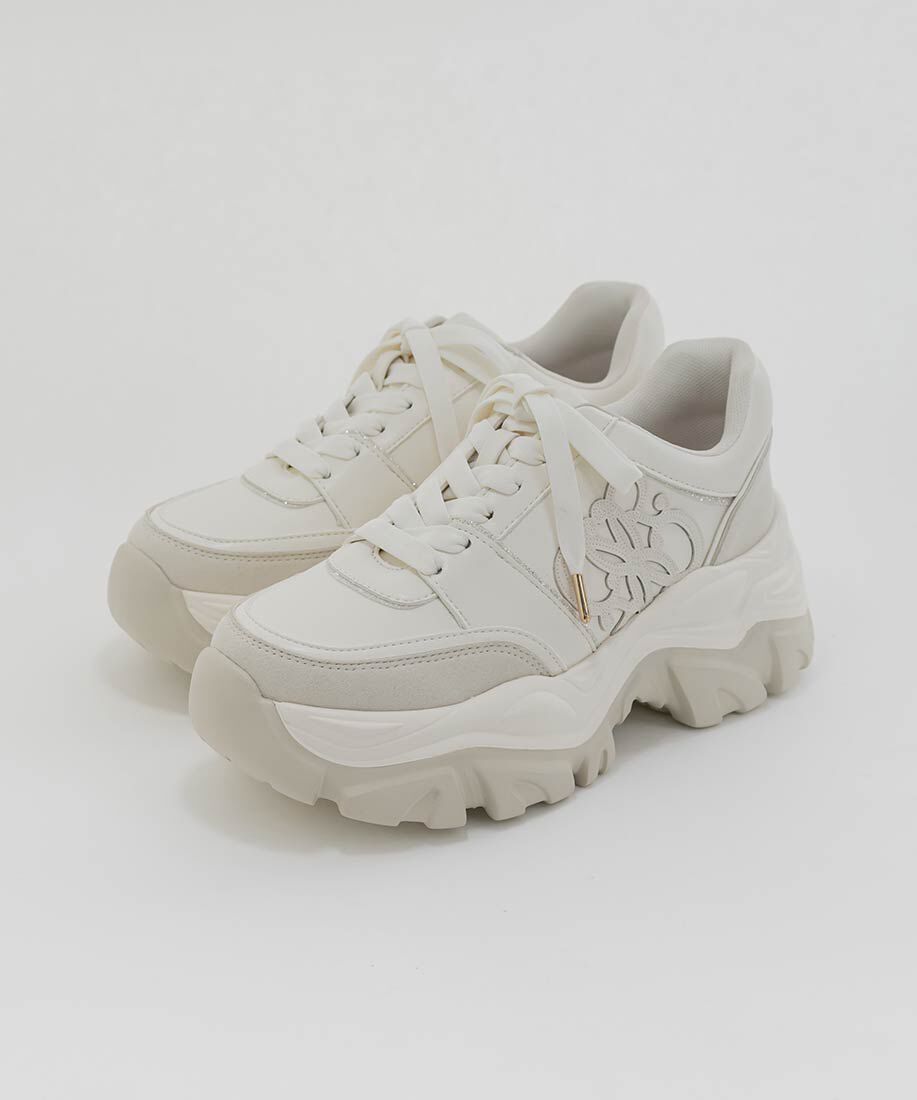 「モノグラムカッティングデザインスニーカー」|スニーカー|