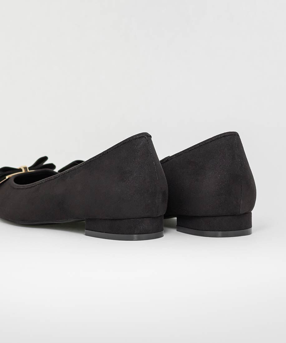  「モノグラムパーツリボンフラットパンプス」|パンプス|