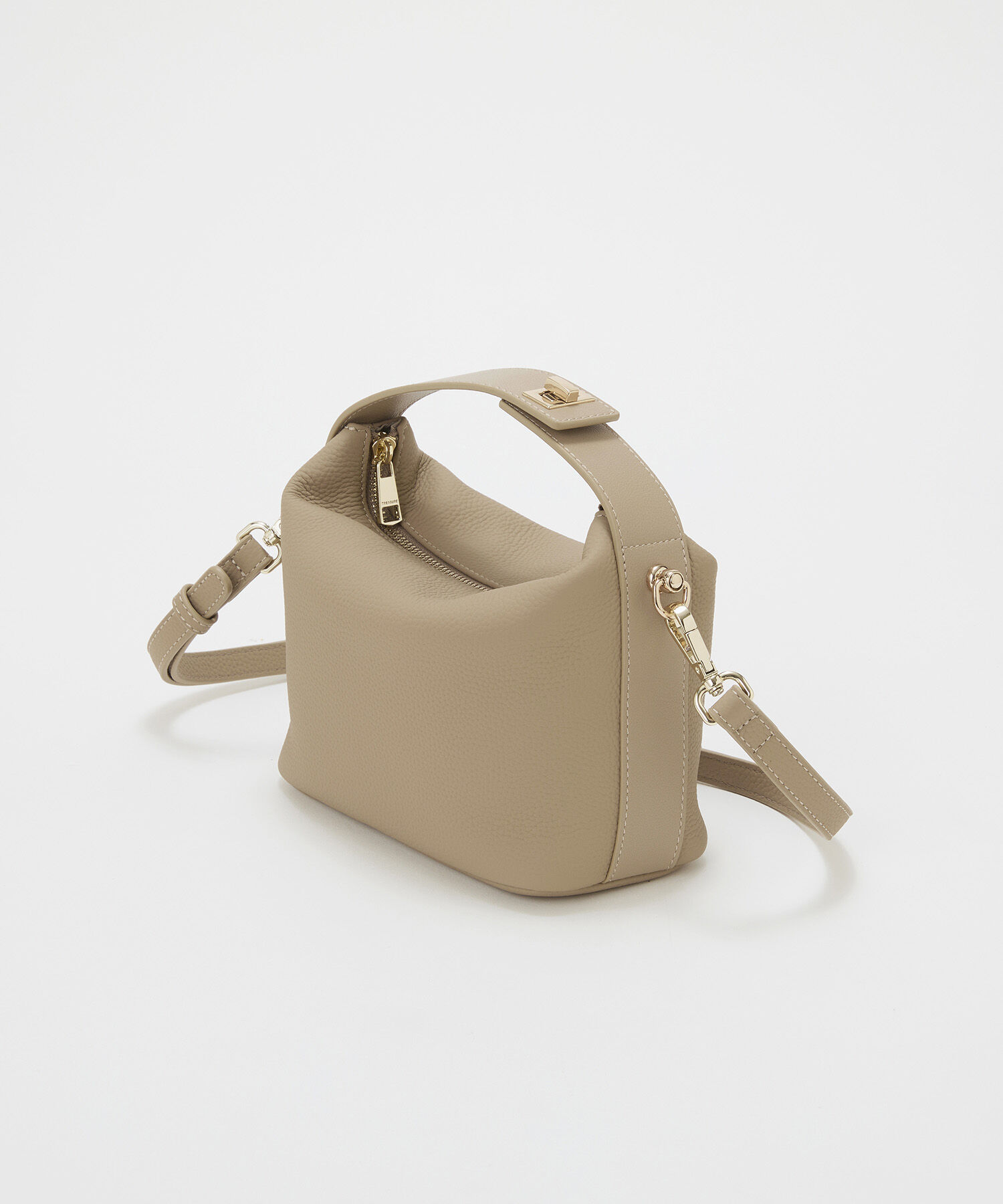 TOPKAPI TREASURE「【TREASURE TOPKAPI】シュリンクレザー ハンドルオープン ミニ ショルダーバッグ」|トートバッグ|