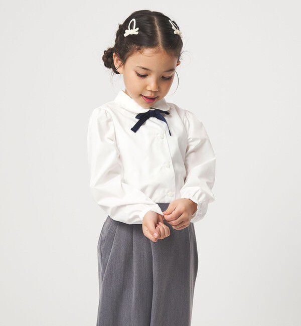 UNITED ARROWS green label relaxing「マルエリ リボン ブラウス / キッズ 110cm-130cm」|シャツ・ブラウス|