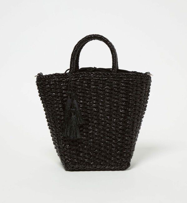 UNITED ARROWS green label relaxing「2WAY メタリック ペーパーカゴバッグ」|かごバッグ|