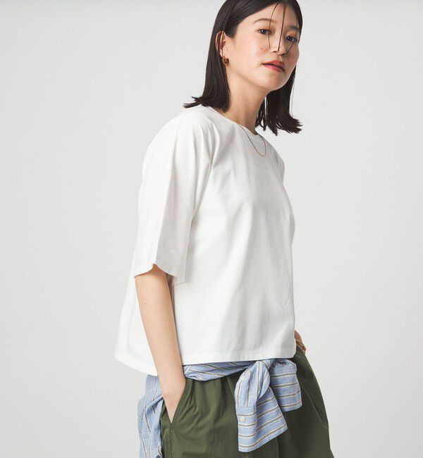 UNITED ARROWS green label relaxing「【WEB限定】＜at ease＞ドルマン カットソー 接触冷感」|Tシャツ・カットソー|