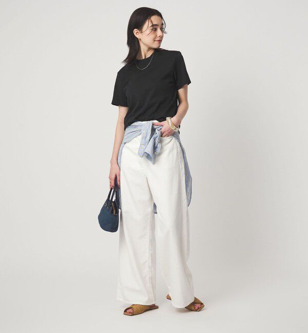 UNITED ARROWS green label relaxing「＜CHIHIRO HYODO&times;green label relaxing＞ワイドネック Tシャツ」|Tシャツ・カットソー|