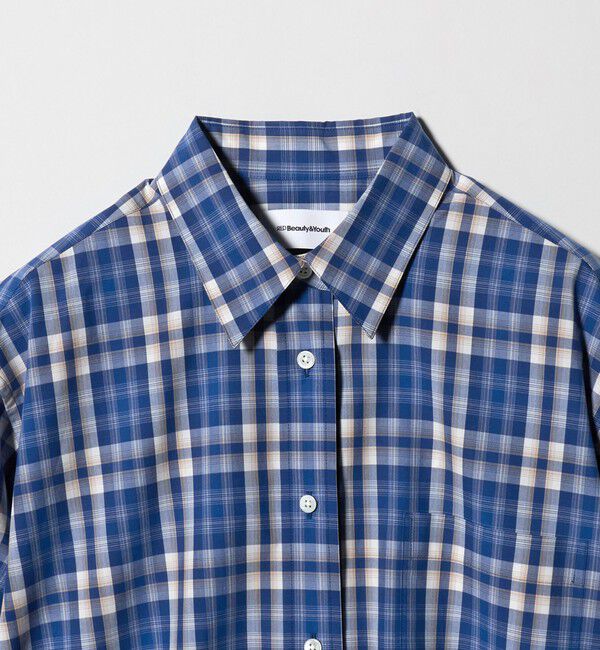 BEAUTY&YOUTH UNITED ARROWS「コットン チェック オーバーサイズ シャツ」|シャツ・ブラウス|