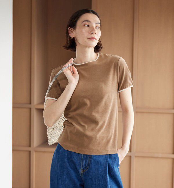 BEAUTY&YOUTH UNITED ARROWS「シアー パイル リンガーTシャツ」|Tシャツ・カットソー|MD.BROWN