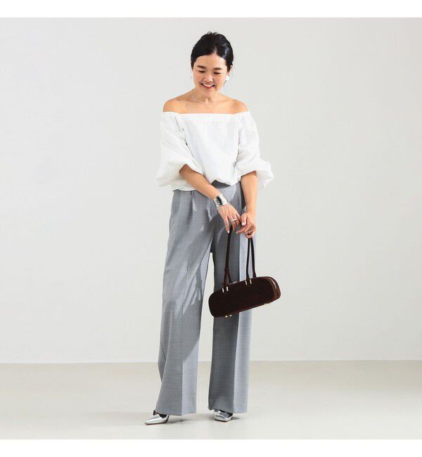 Demi-Luxe BEAMS 「エディター東原妙子 &times; Demi-Luxe BEAMS / 2WAY ジャカード ブラウス」|シャツ・ブラウス|