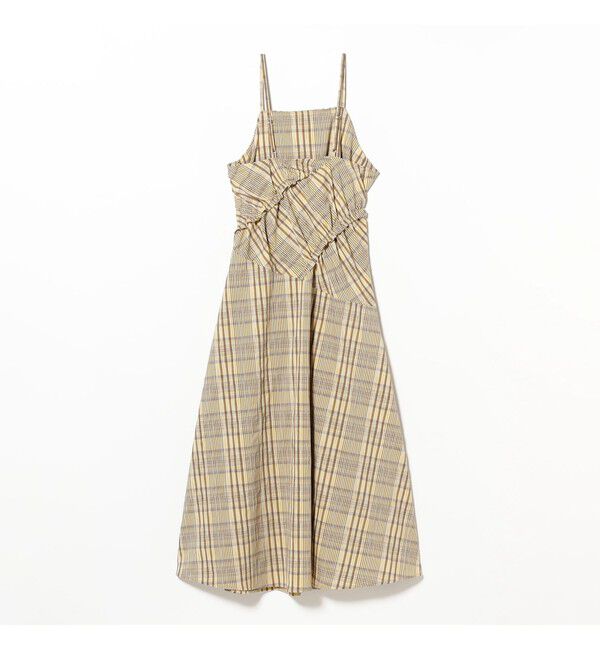 Ray BEAMS 「チェック キリカエ キャミ ワンピース」|ワンピース|