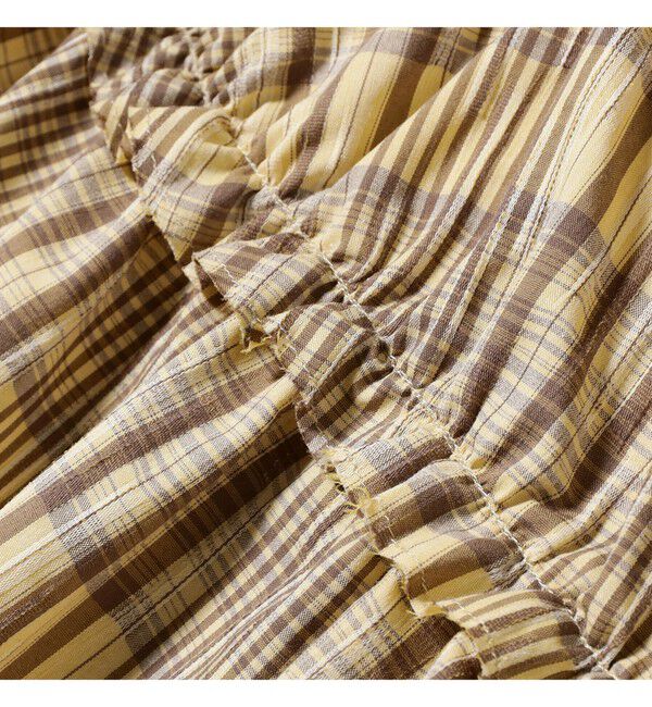 Ray BEAMS 「チェック キリカエ キャミ ワンピース」|ワンピース|