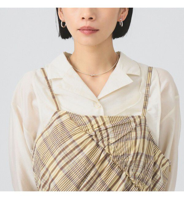 Ray BEAMS 「チェック キリカエ キャミ ワンピース」|ワンピース|