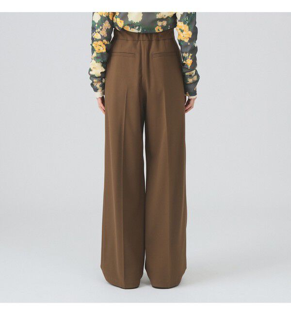 Ray BEAMS 「ベルテッド ワイド パンツ」|チノ|