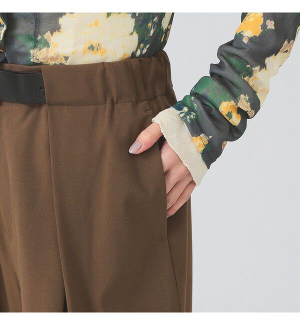 Ray BEAMS 「ベルテッド ワイド パンツ」|チノ|