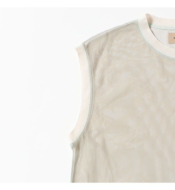 BEAMSBOY「maturely / シャンブレー チュール ノースリーブ」|Tシャツ・カットソー|