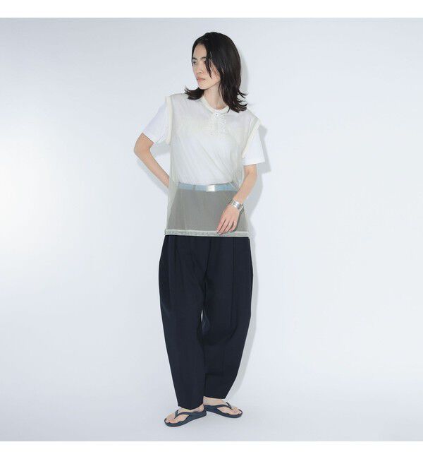 BEAMSBOY「maturely / シャンブレー チュール ノースリーブ」|Tシャツ・カットソー|