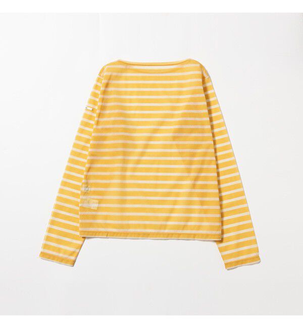 Ray BEAMS 「ORCIVAL / シースルー ボーダー ロングスリーブ カットソー」|Tシャツ・カットソー|