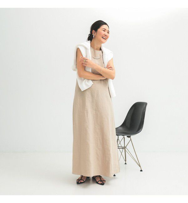 Demi-Luxe BEAMS 「シンプル リネン 2WAY ドレス .M」|ワンピース|